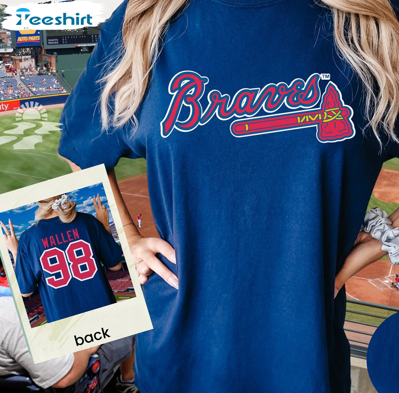 AGCA LLC Country Music Concert Shirt, Braves Baseball Tee, Braves Baseball  Shirt, Country Music Shirt, Gift for Her, 98 Braves Shirt, Women Singer Fan  T 