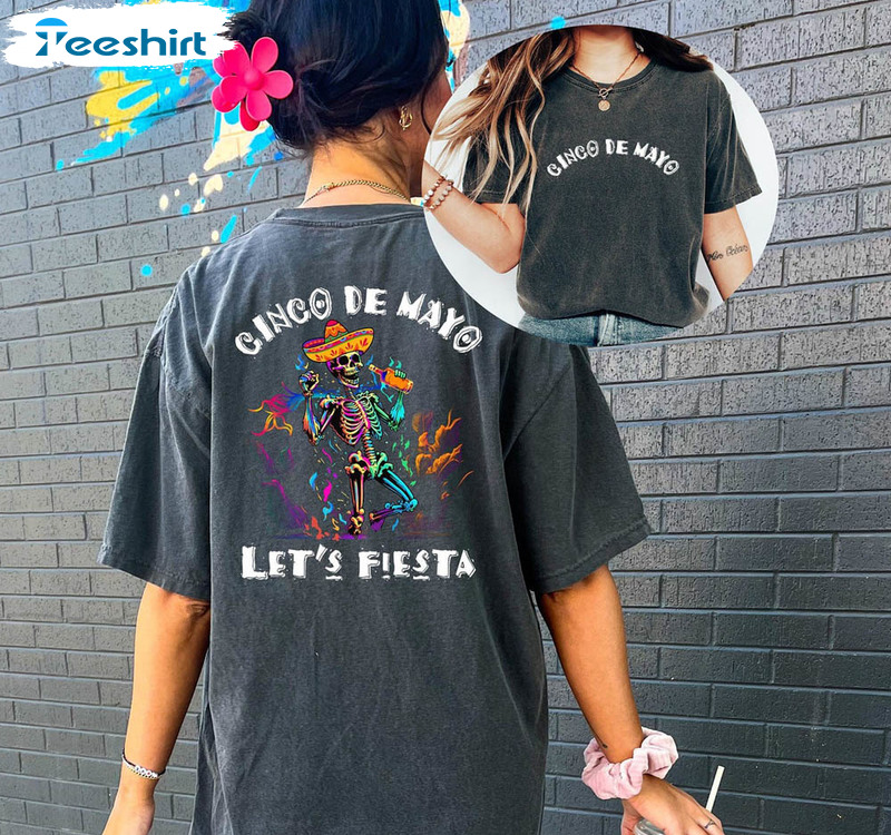 Retro Cinco De Mayo Shirt, Funny Mexico Celebration Short Sleeve Unisex T-shirt