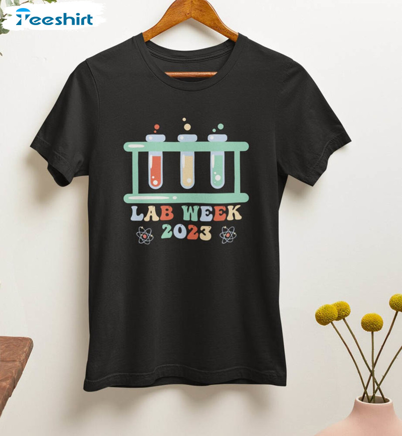 Retro Lab Week 2023 Shirt, Lab Tech Laboratory Technician Unisex Hoodie Sweater