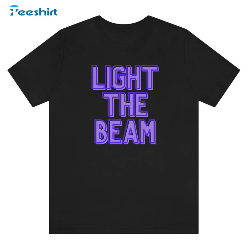 Light The Beam Vintage Shirt, Sacramento Basketball Playoff Unisex T-shirt Long Sleeve