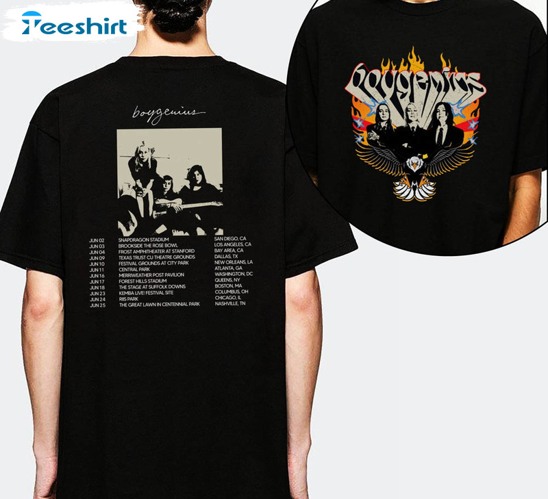 Reset Tour 2023 Shirt, Boygenius Band Tour 2023 Unisex T-shirt Crewneck