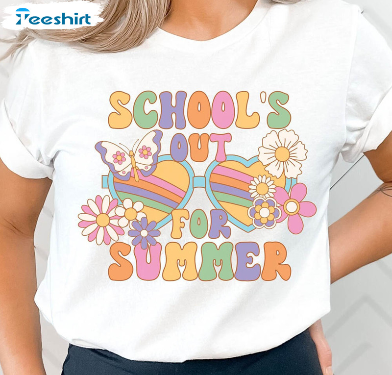 Happy Last Day Of School Cute Shirt, Teacher Off Duty End Of Year Unisex Hoodie Short Sleeve