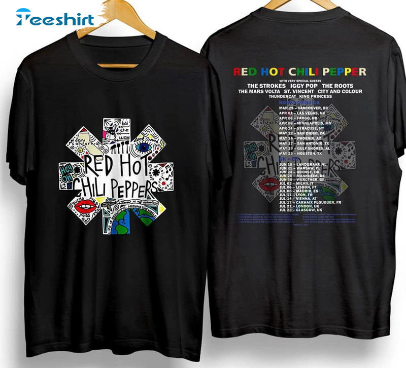 Red Hot Chili Peppers Stadium Tour Shirt, The Chili Peppers 2023 Unisex T-shirt Unisex Hoodie