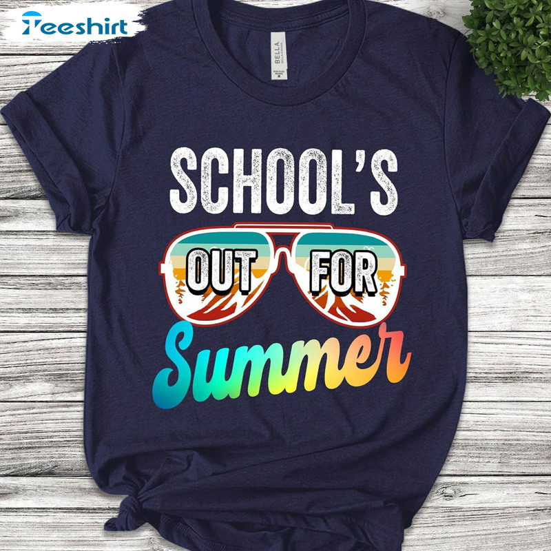 Schools Out For Summer Shirt, Summer Vacation Short Sleeve Unisex T-shirt