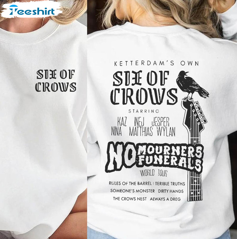 Six Of Crows Sweatshirt, Ketterdam Crow Club Trendy Unisex Hoodie Unisex T-shirt
