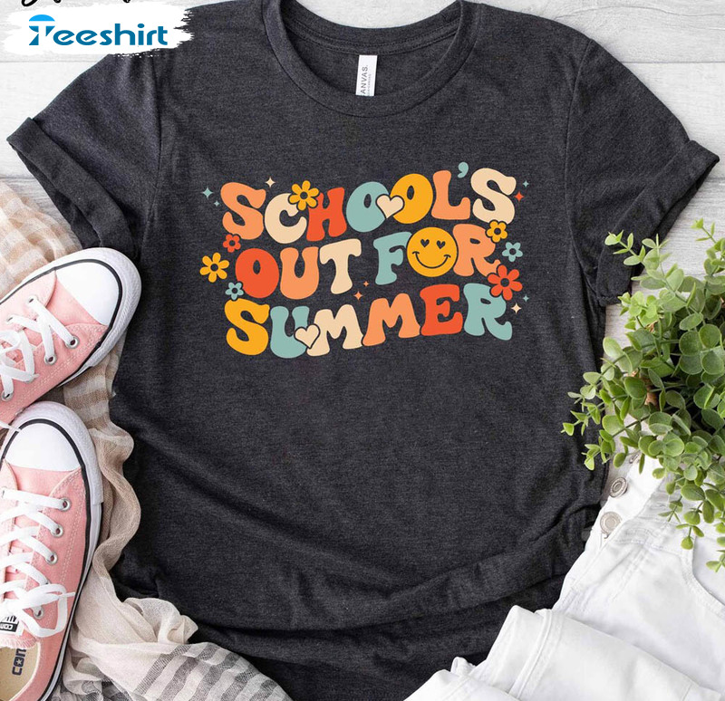 Schools Out For Summer Shirt, Funny Last Day Of School Short Sleeve Unisex T-shirt