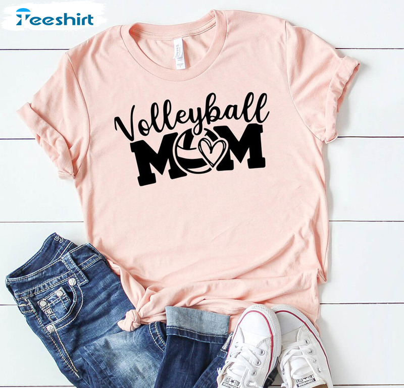 Volleyball Mom Shirt , Volleyball Lover Crewneck Unisex Hoodie