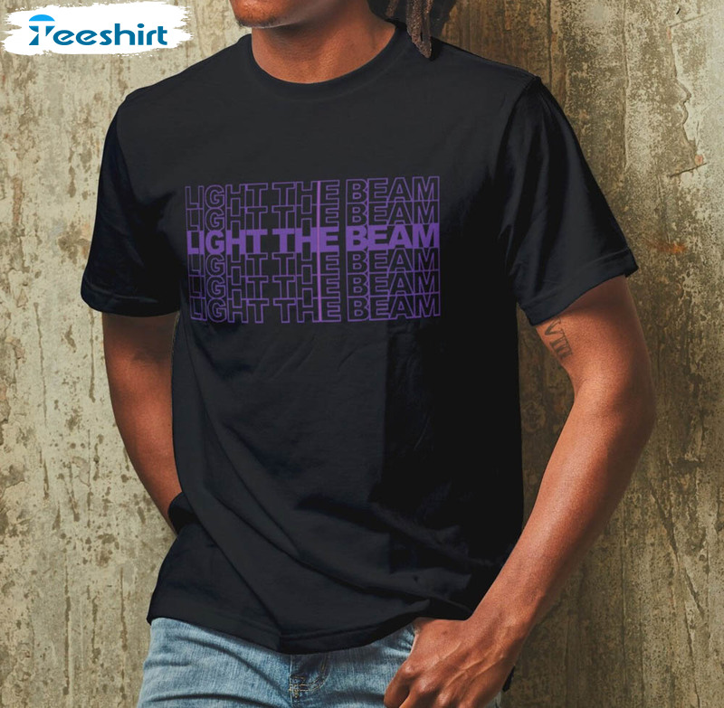 Light The Beam Shirt, Sacramento Basketball Long Sleeve Unisex T-shirt