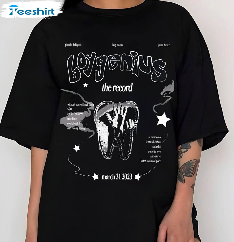 Boygenius Band Shirt, The Record Tour 2023 Long Sleeve Unisex T-shirt