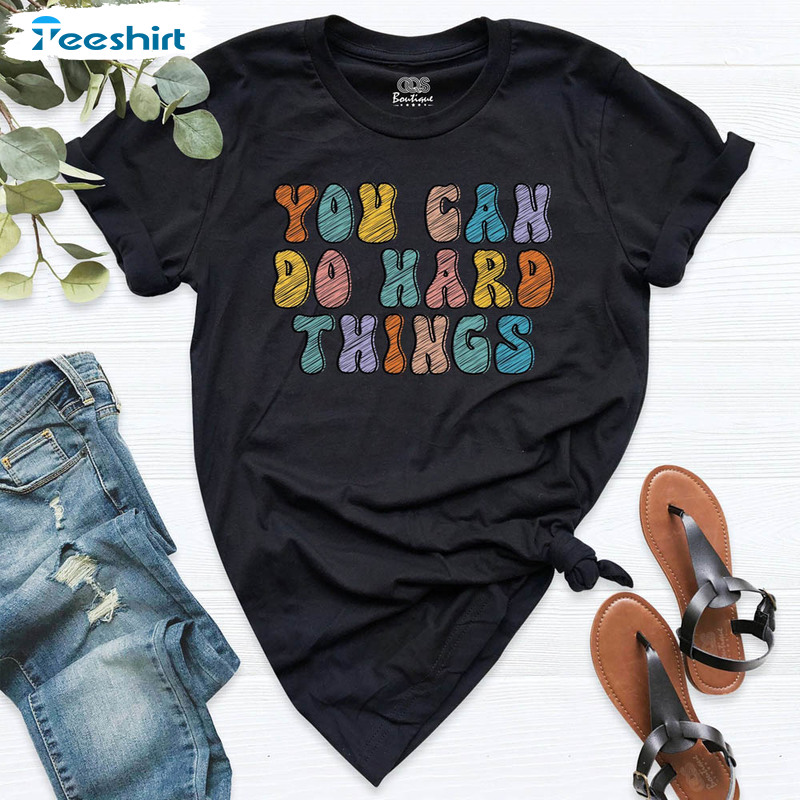 You Can Do Hard Things Shirt, Testing Day Unisex T-shirt Short Sleeve