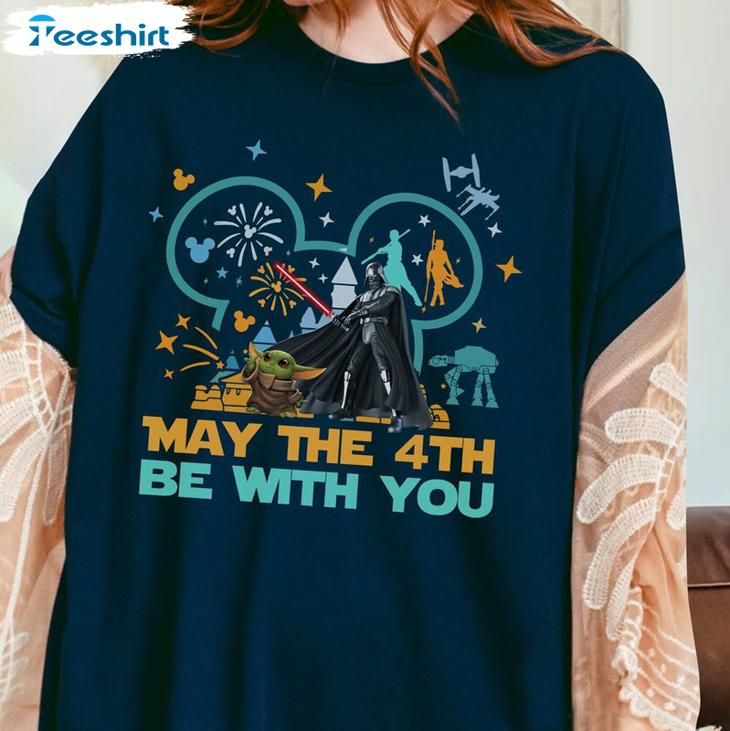 May The 4th Be With You Shirt, Star War Character Sweatshirt Short Sleeve