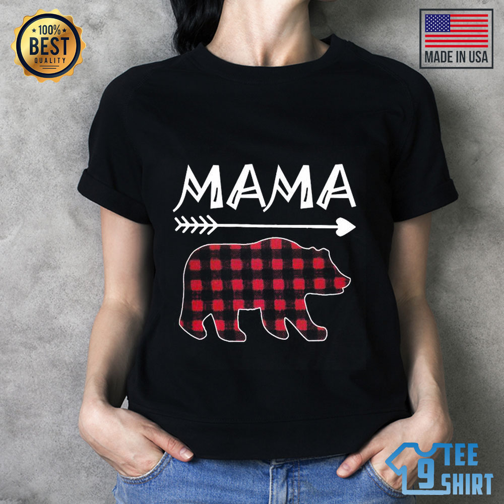 Mama Bear Plaid Shirt - Wild animal mom 