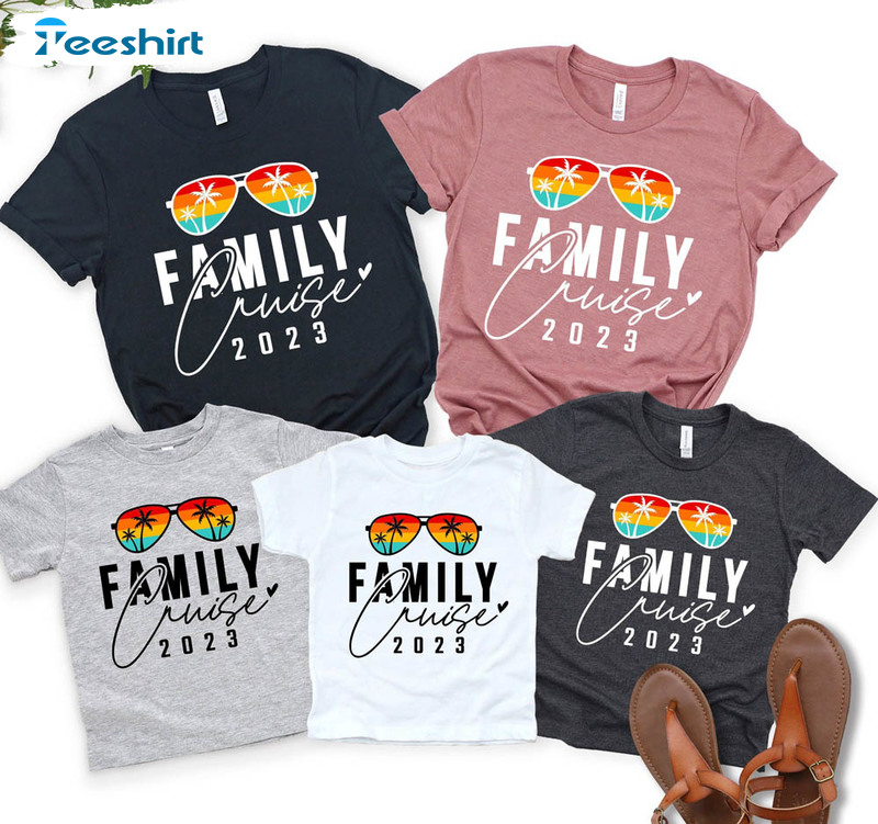 Family Cruise 2023 Shirt, Matching Vacation Long Sleeve Crewneck