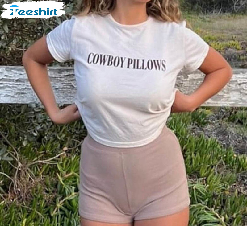 Cowboy Pillows Shirt, Funny Unisex Hoodie Long Sleeve