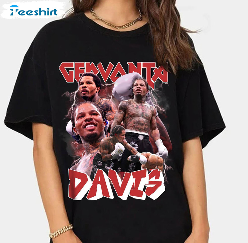 Gervonta Davis Vintage Shirt, Boxing Rap Short Sleeve Unisex T-shirt