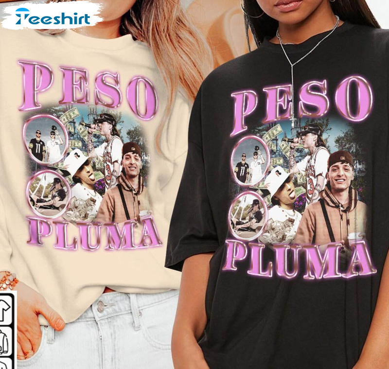 Peso Pluma Music World Tour 2023 Shirt, Peso Pluma Unisex Tshirt Short