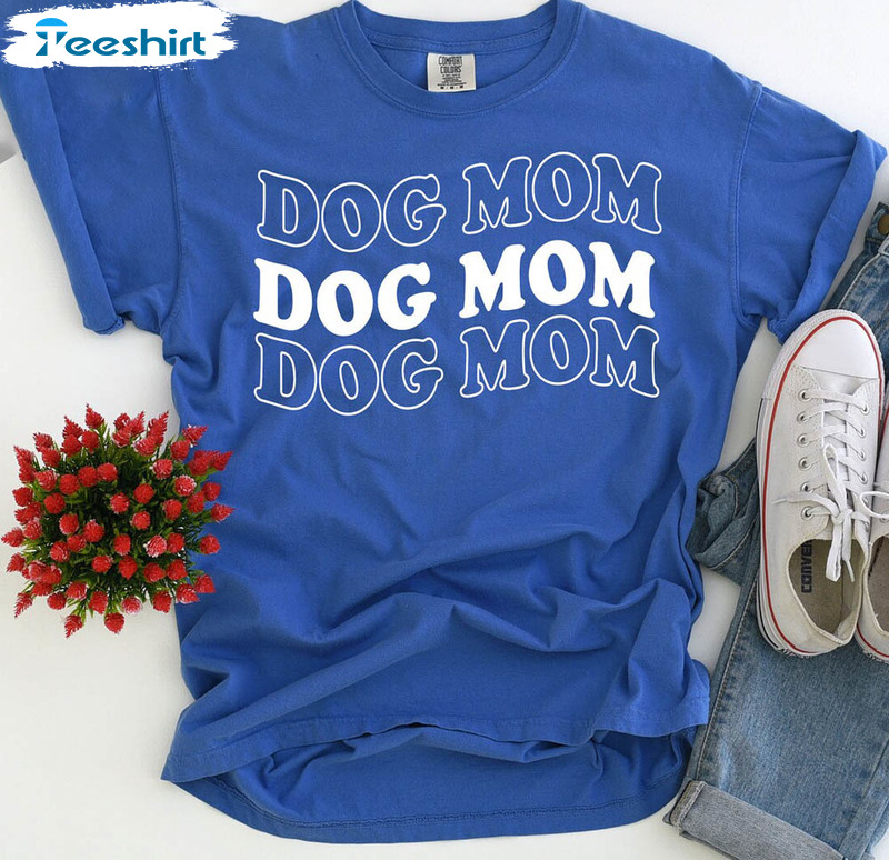 Dog Mom Vintage Shirt, Dog Mom Funny Unisex Hoodie Sweatshirt