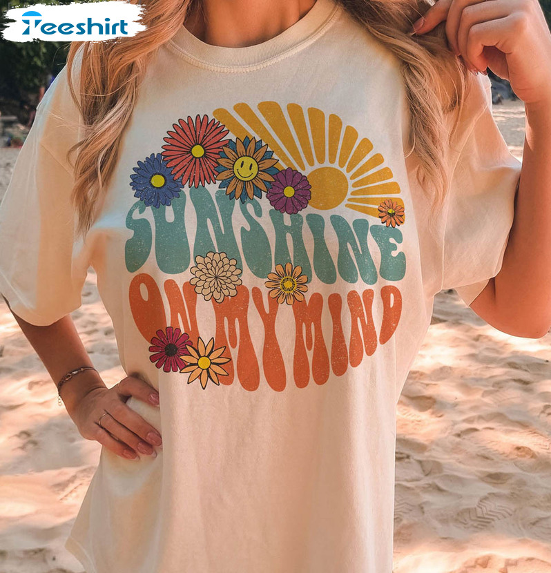 Sunshine On My Mind Vintage Shirt, Beach Summer Long Sleeve Short Sleeve