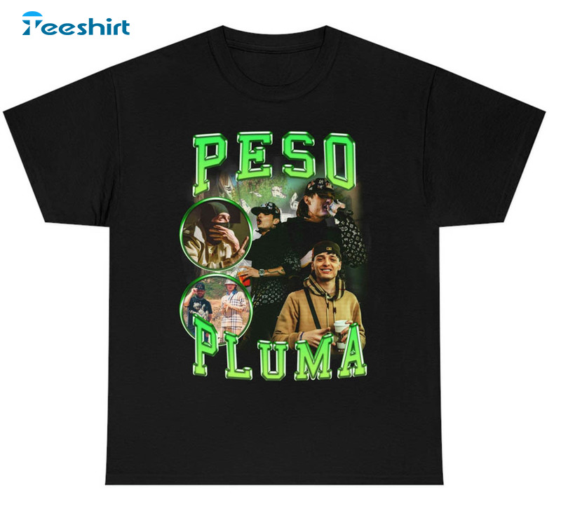 Peso Pluma Shirt, Pluma Trendy Music Short Sleeve Crewneck