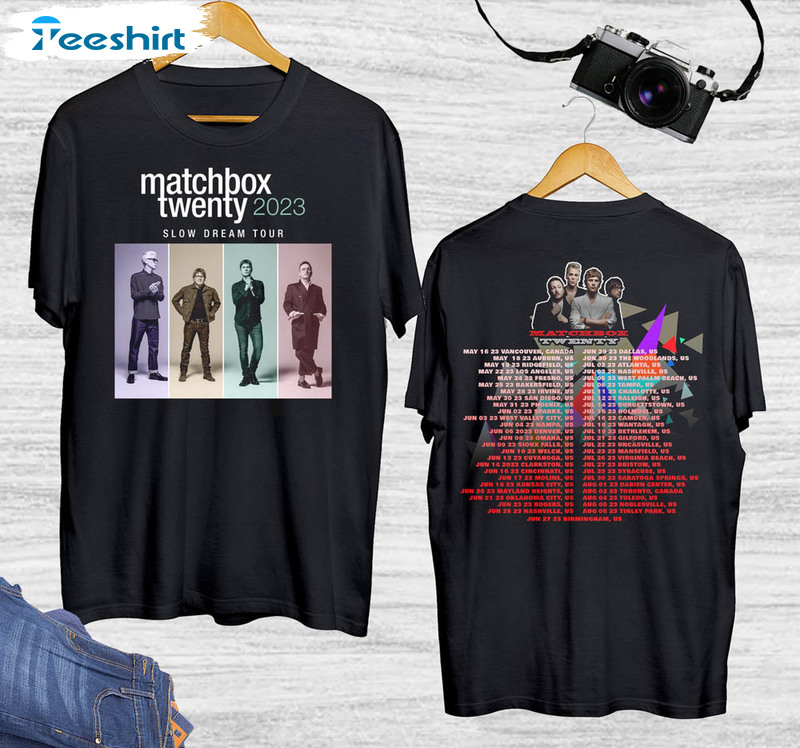 Matchbox Twenty Tour 2022 2023 Shirt, Slow Dream Tour Unisex T-shirt Unisex Hoodie