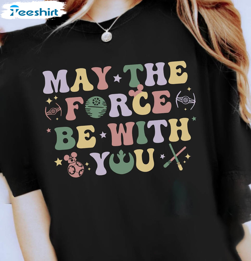 May The Force Be With You Funny Shirt, Silhouette Cameo Unisex Hoodie Tee Tops