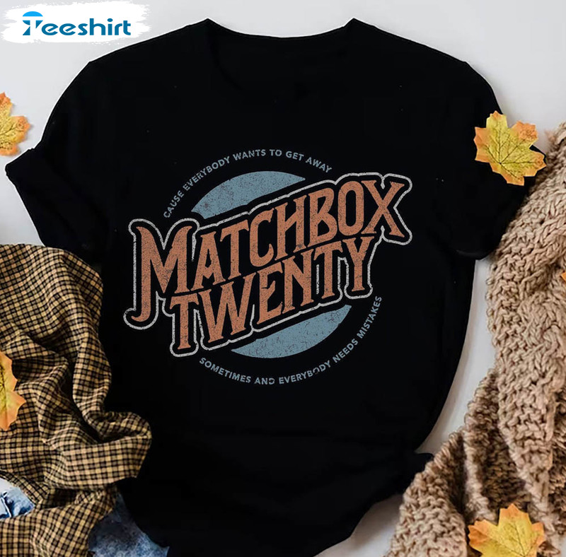 Vintage Matchbox Twenty Band Shirt, Mb20 Band Tee Tops Short Sleeve