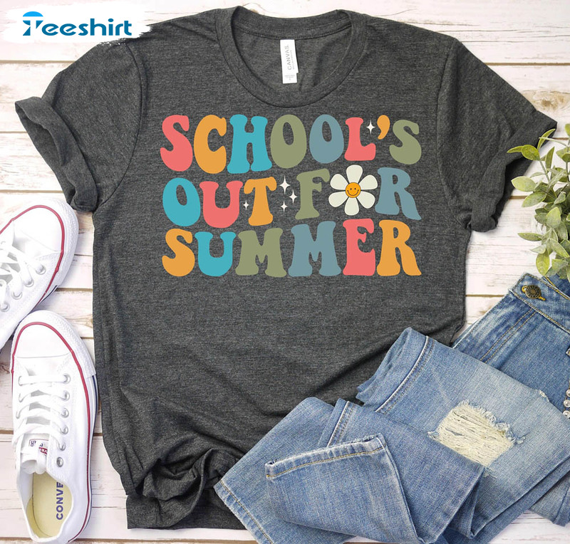 Schools Out For Summer Shirt, Trending Last Day Of School Short Sleeve Unisex T-shirt