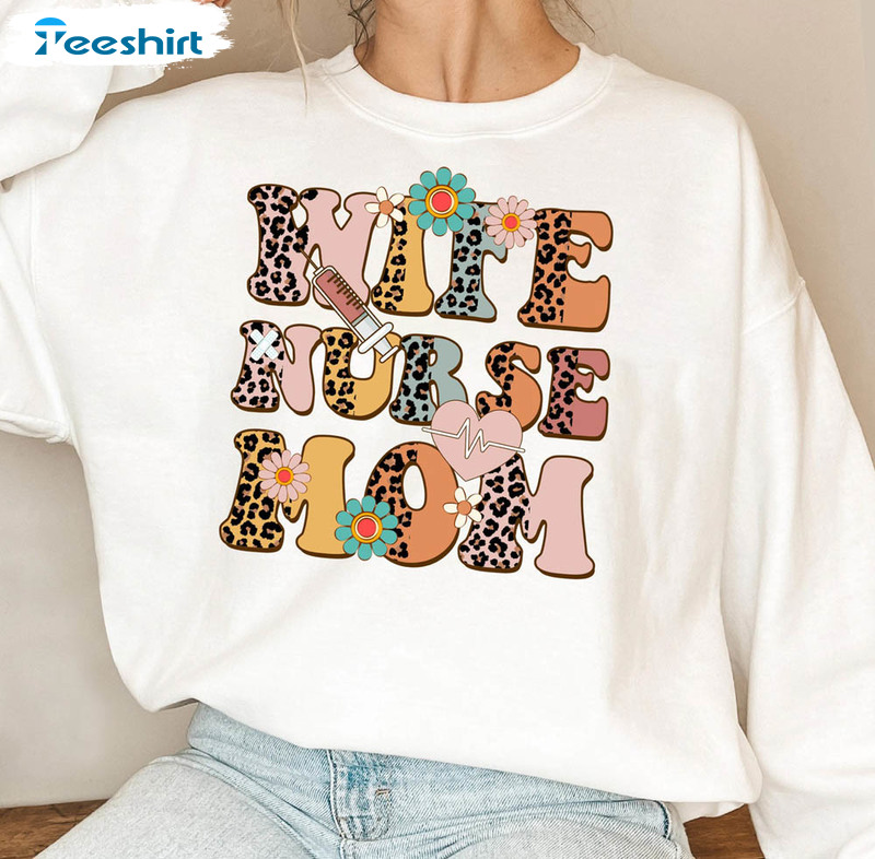 Wife Mom Nurse Shirt, Nurse Life Long Sleeve Sweatshirt