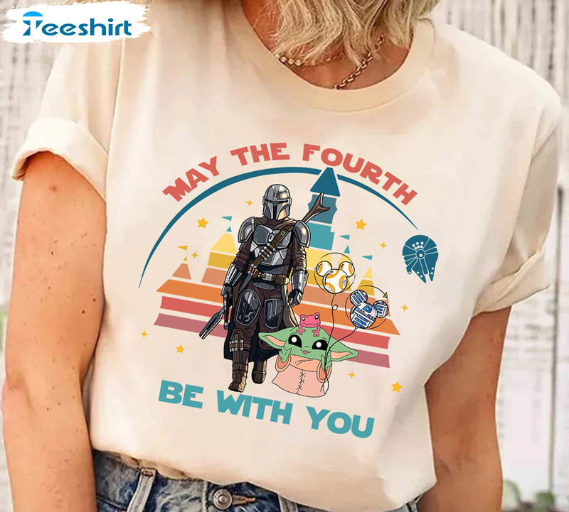 May The 4th Be With You Trtendy Shirt, Disney Group Long Sleeve Unisex Hoodie