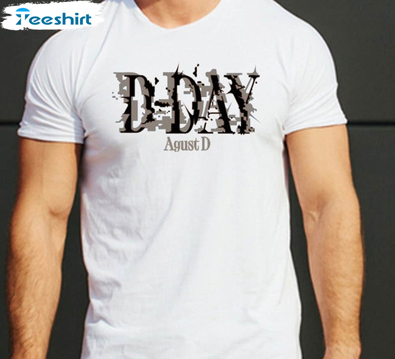 Agust D Shirt , D Day Album Crewneck Unisex T-shirt