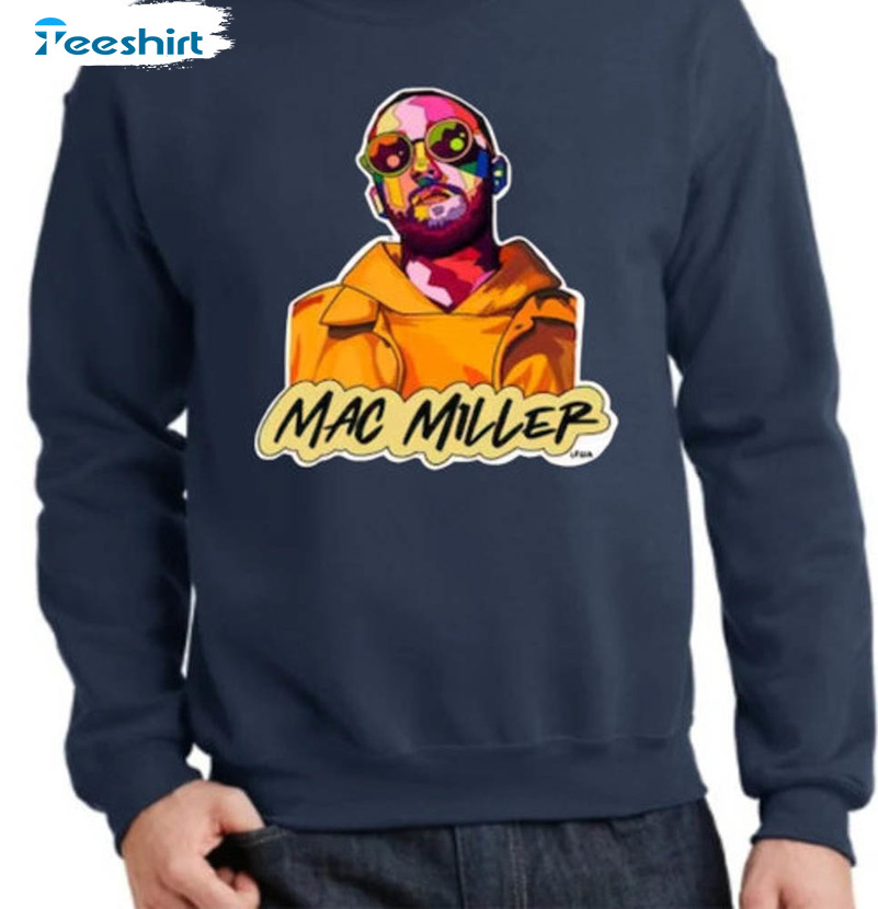 Hand Drawn Mac Miller Shirt, Trendy Music Long Sleeve Unisex Hoodie
