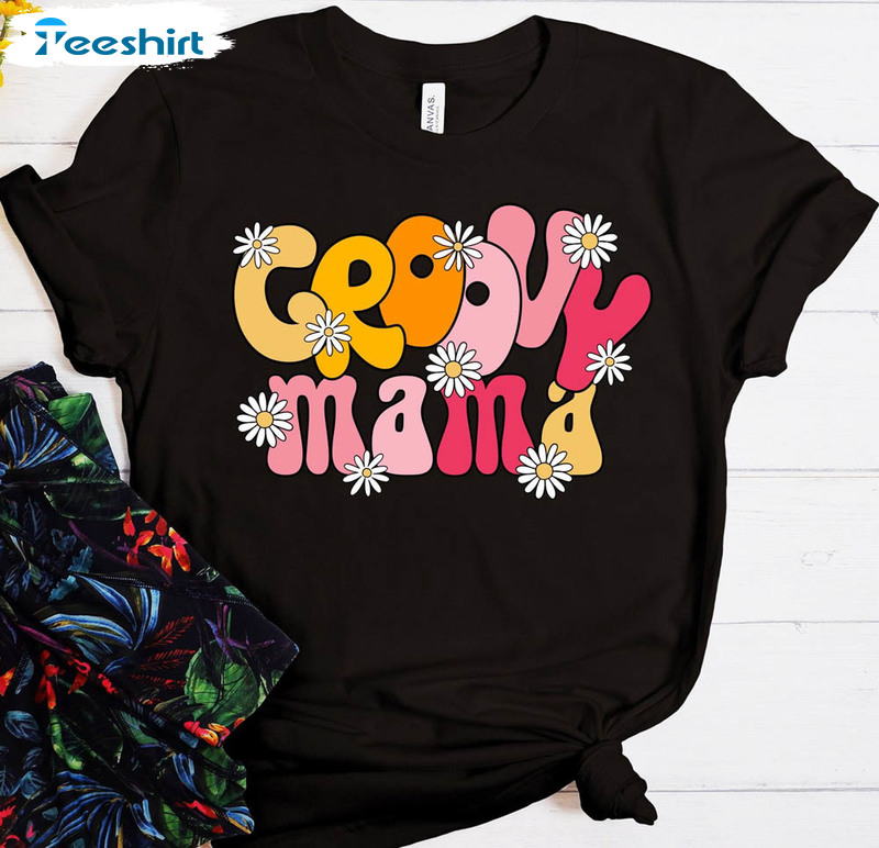 Groovy Mama Shirt, Family Matching Unisex Hoodie Tee Tops