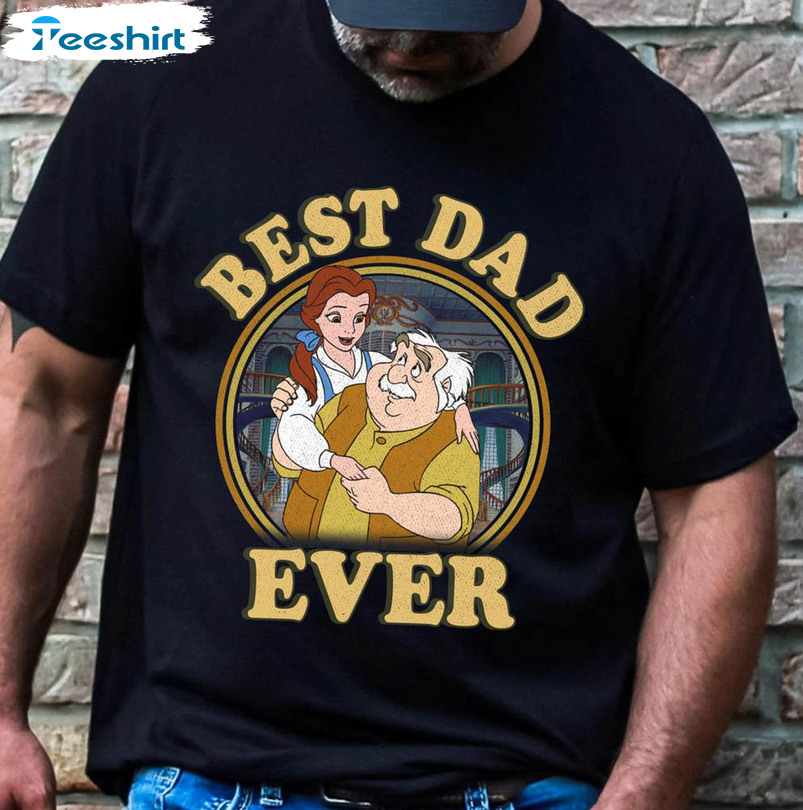 Maurice Best Dad Ever Disney Shirt, Father Day Crewneck Unisex T-shirt