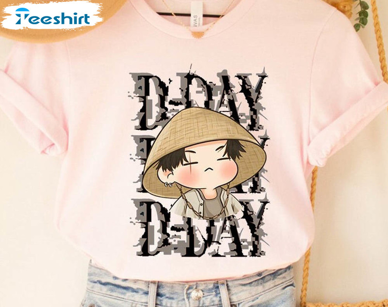 Agust D Trendy Shirt, D Day Album Unisex Hoodie Short Sleeve