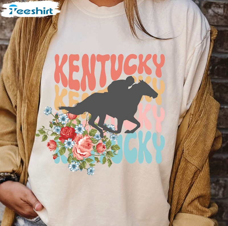 Derby Horse Racing Kentucky And Roses Shirt, Funny Sweater Short Sleeve