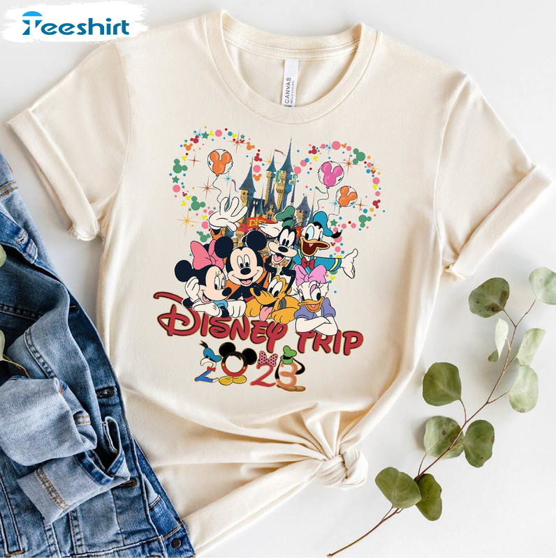 Mickey And Friends Shirt, Family Vacation Long Sleeve Unisex T-shirt