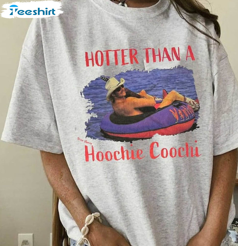 Vintage Hotter Than A Hoochie Coochie Shirt, Alan Jackson Tour Unisex T-shirt Unisex Hoodie