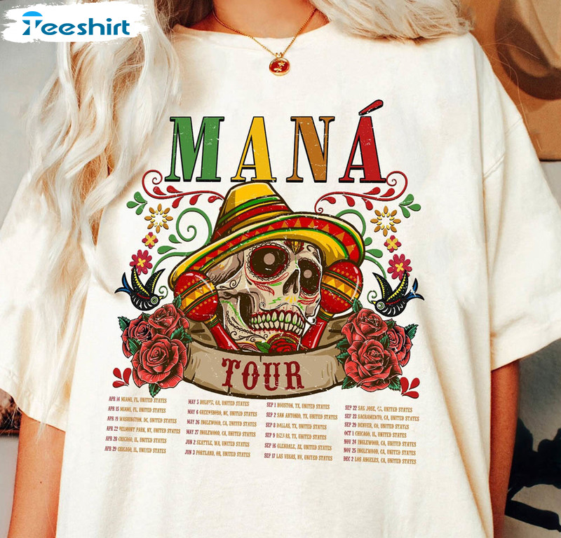 Mana Tour 2023 Shirt, Mexico Lindo Y Querido Tour Long Sleeve Unisex T-shirt