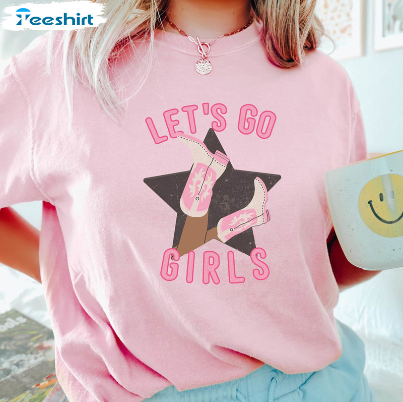 Lets Go Girls Trendy Shirt, Country Girls Weekend Trip Short Sleeve Unisex T-shirt