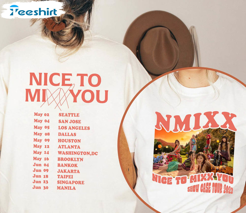 Nmixx Nice To Mix You Shirt, Haewon Kyujin Jiwoo Sweatshirt Crewneck