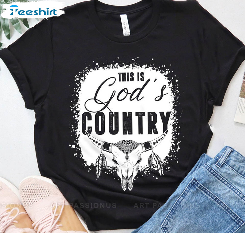 This Is God's Country Shirt, Country Music Lover Sweater Short Sleeve