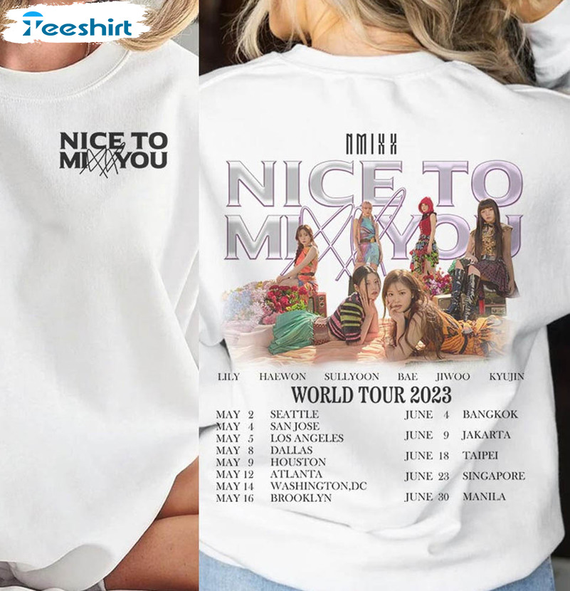 Nmixx Nice To Mix You Shirt, Vintage Nmixx Kpop Tee Tops Unisex T-shirt