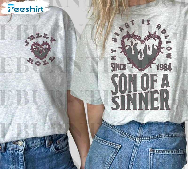 Jelly Roll Son Of A Sinner Shirt, Western Concert Sweatshirt Unisex T-shirt