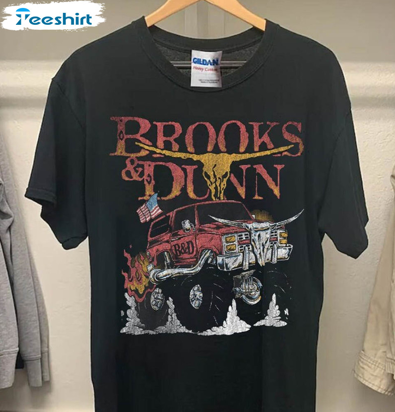 Brooks And Dunn Shirt, Trendy Country Music Unisex T-shirt Crewneck