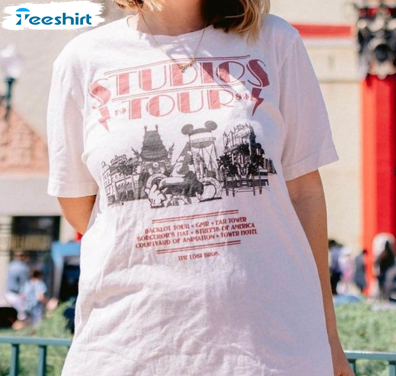 Vintage Studios Tour Shirt, Disney Crewneck Unisex T-shirt