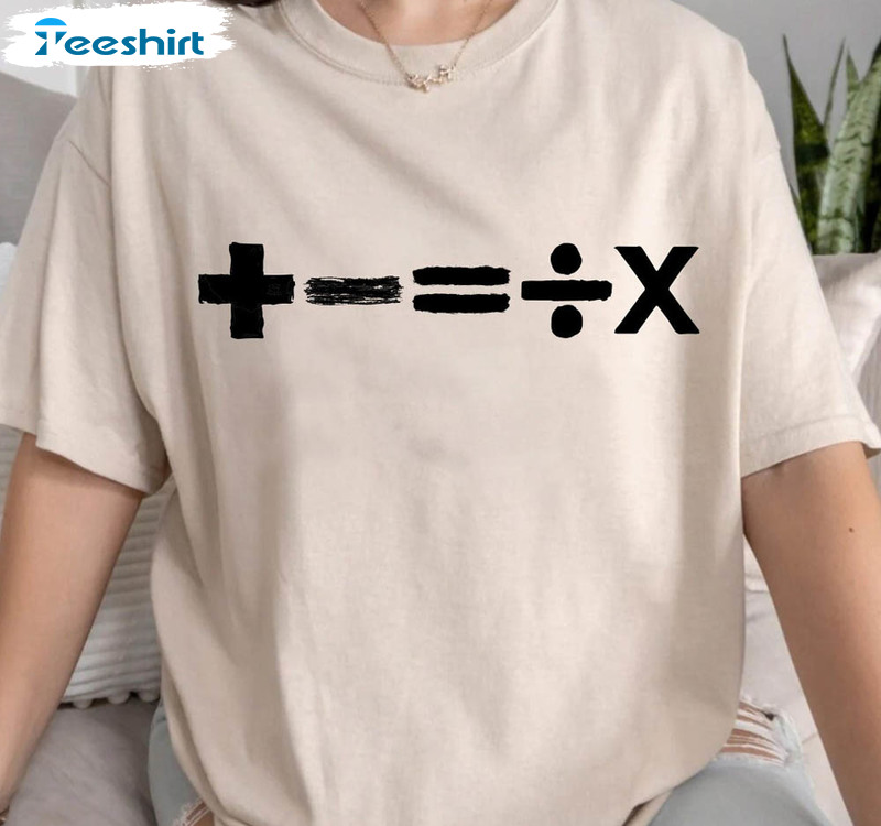 Ed Sheeran Shirt, Mathematics Tour Unisex T-shirt Short Sleeve