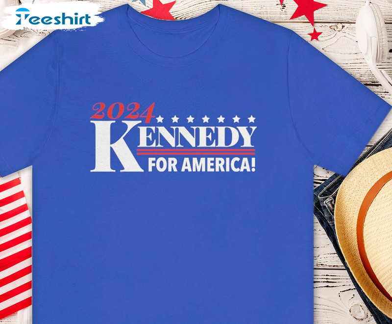 Kennedy 2024 For America Shirt, 4th Of July Short Sleeve Unisex T-shirt