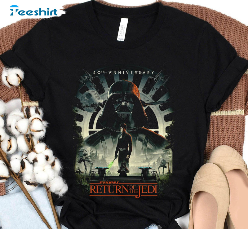 Return Of The Jedi 40th Anniversary 2023 Movie Shirt, Star Wars Day Sweatshirt Short Sleeve