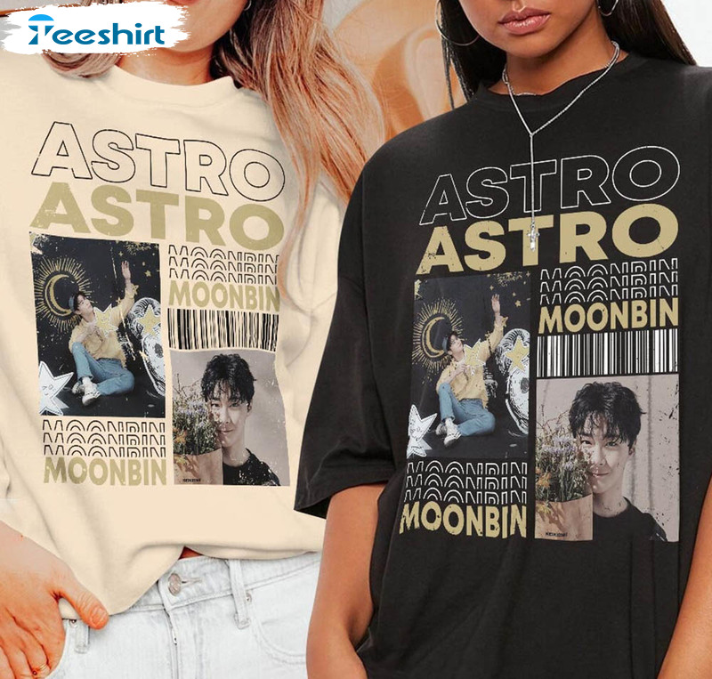 Moonbin Kpop Trendy Shirt, V4 Moobin Astro Vintage Short Sleeve Unisex T-shirt