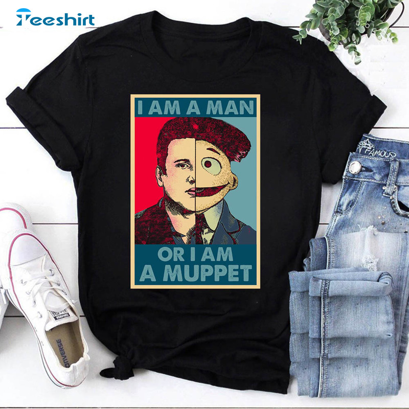 Am I A Man Or Am I A Muppet Vintage Shirt, Funny Muppets Unisex T-shirt Short Sleeve